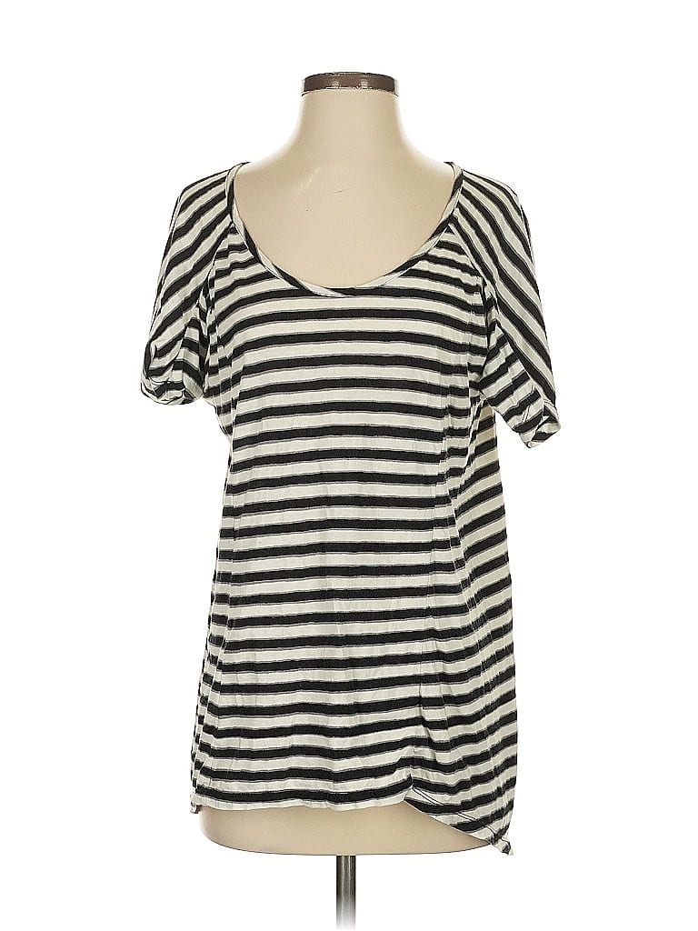 Pre-owned Bcbgmaxazria Short Sleeve T-shirt In White