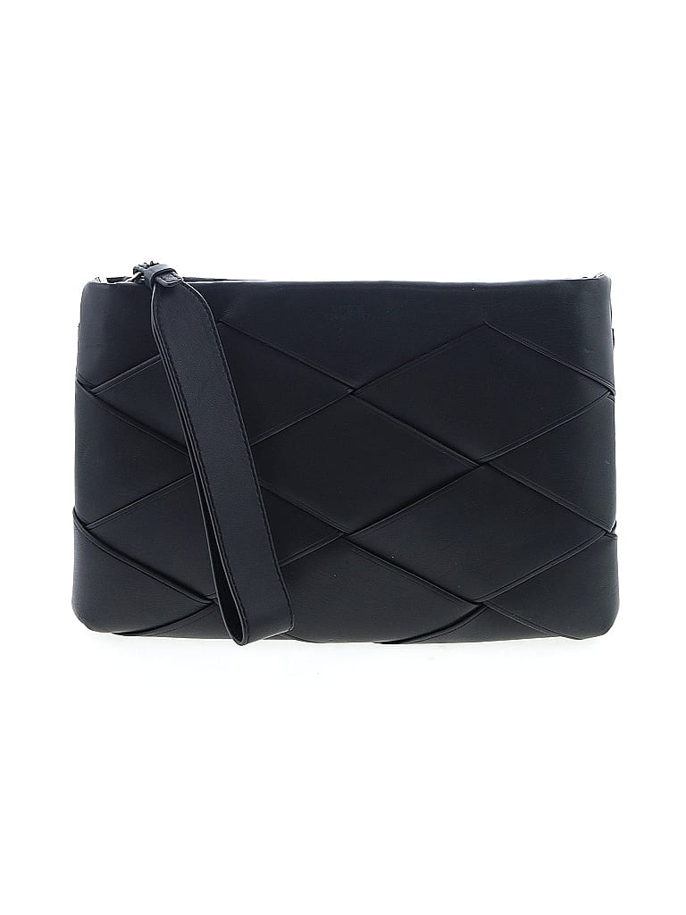 Vince Camuto 100% Leather Argyle Black Leather Wristlet One size - photo 1