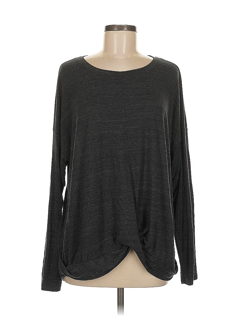 Lou & Grey for LOFT Gray Long Sleeve Top Size XL - photo 1
