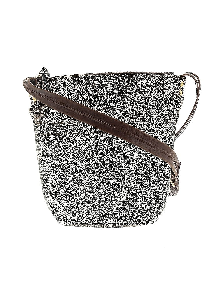 Hobo The Original 100% Leather Gray White Leather Crossbody Bag One size - photo 1