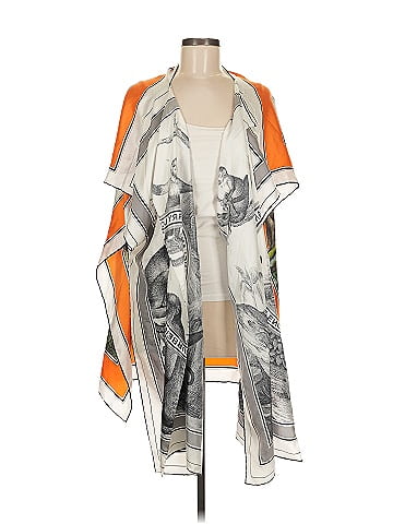 Burberry Monkey Print Twill Cape (view 1)