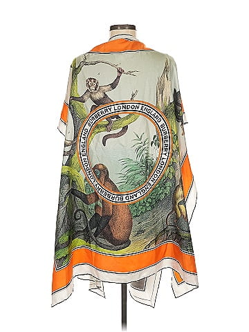 Burberry Monkey Print Twill Cape (view 2)
