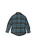 Wrangler Jeans Co 100% Cotton Plaid Teal Long Sleeve Button-Down Shirt Size 6 (big kids) - photo 2