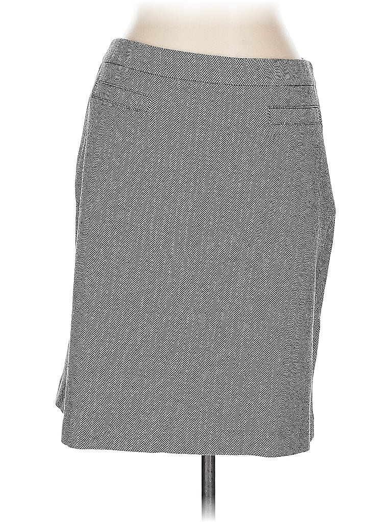 Pre-owned Talbots Formal Skirt In Gray