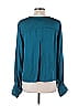 Karen Kane Teal Blue Long Sleeve Blouse Size L - photo 2