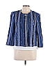 St. John Stripes Blue Blazer Size 10 - photo 1