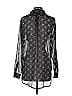 Denim & Supply Ralph Lauren Stars Floral Black Long Sleeve Blouse Size S - photo 2