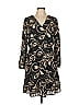Ann Taylor Factory 100% Polyester Paisley Black Casual Dress Size L - photo 1
