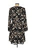 Ann Taylor Factory 100% Polyester Paisley Black Casual Dress Size L - photo 2