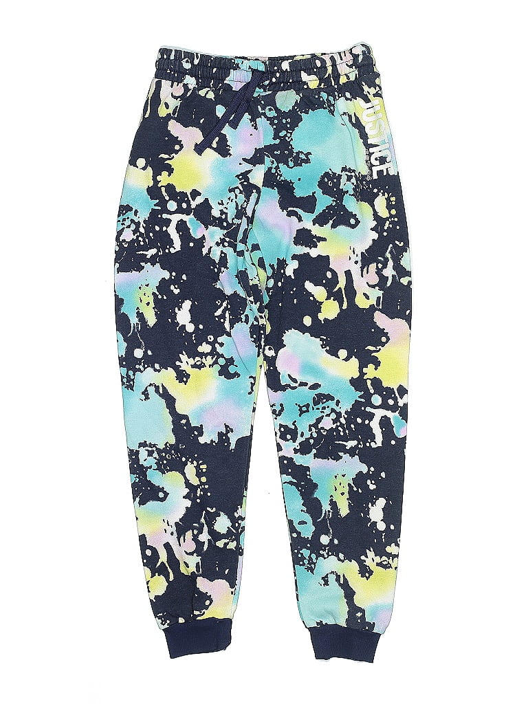Justice Print Blue Pink Casual Pants Size 12 (big kids) - photo 1