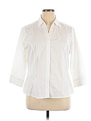 Riders By Lee 3/4 Sleeve Button Down Shirt