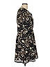 Ann Taylor Factory 100% Polyester Paisley Black Casual Dress Size L - photo 4