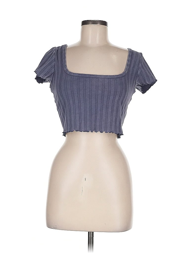 Pre-owned Offline By Aerie Short Sleeve T-shirt In Gray