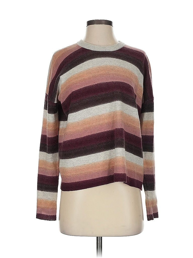 ATM Stripes Brown Wool Pullover Sweater Size XS - photo 1
