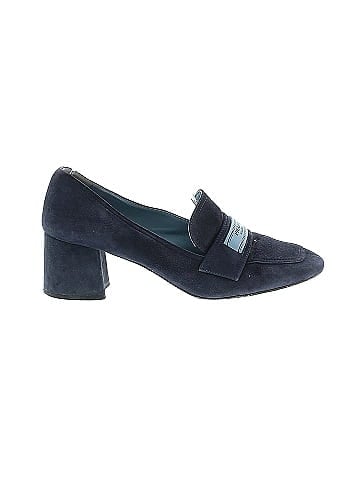 Prada Suede Logo Heels (view 1)