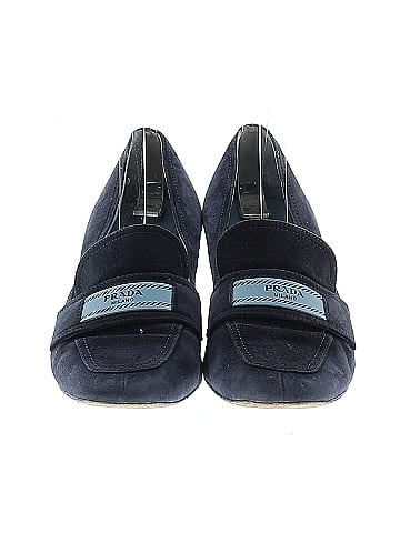 Prada Suede Logo Heels (view 2)
