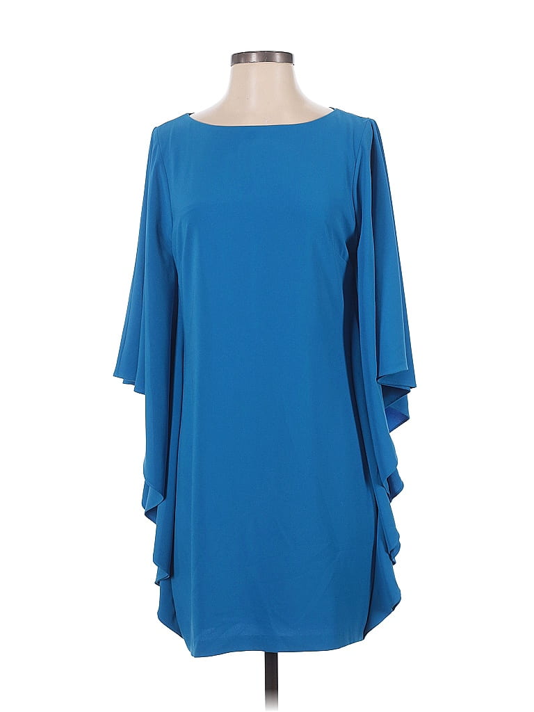Click to view more detailed imagery on our partner's website Pre-owned Halston Heritage Cocktail Dress In Blue