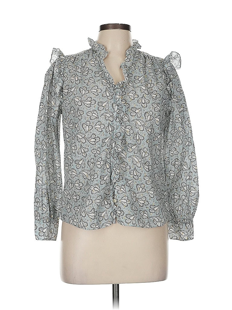 Click to view more detailed imagery on our partner's website Pre-owned Lavie Long Sleeve Blouse In Gray