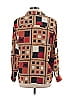 Alfred Dunner 100% Polyester Color Block Brown Long Sleeve Blouse Size 10 - photo 2