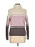 C&C California Color Block Pink Turtleneck Sweater Size M - photo 1