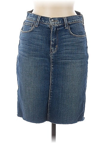 L'Agence Denim Skirt (view 1)