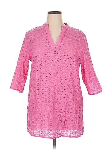 Top It Off 3/4 Sleeve Blouse (view 1)