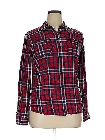 Wet Seal Long Sleeve Button-Down Shirt (view 1)