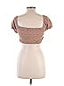 Assorted Brands 100% Rayon Brown Short Sleeve Blouse Size L - photo 2