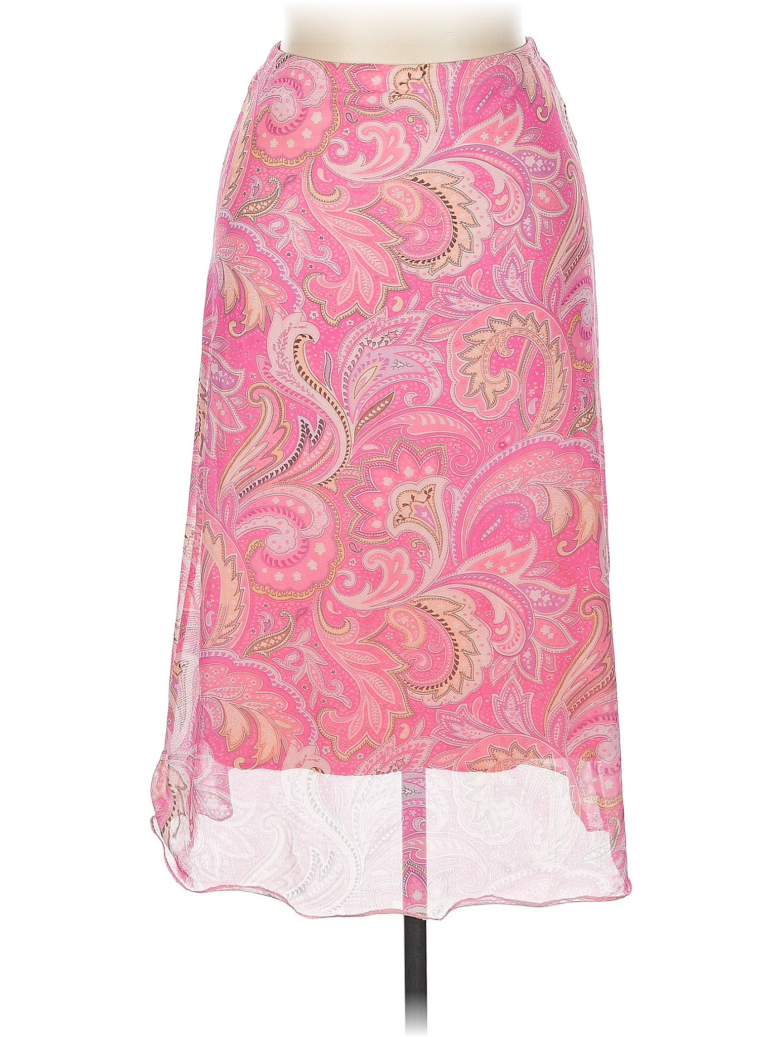 Shein Paisley Pink Formal Skirt Size M