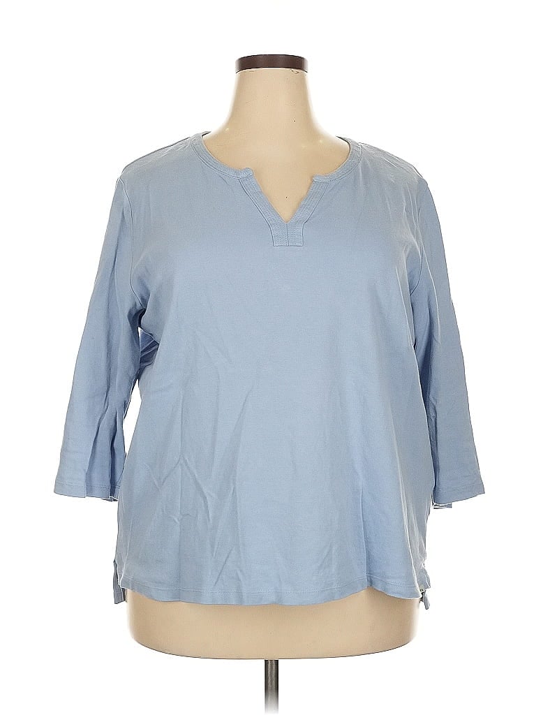 Pre-owned Orvis 3/4 Sleeve T-shirt In Blue