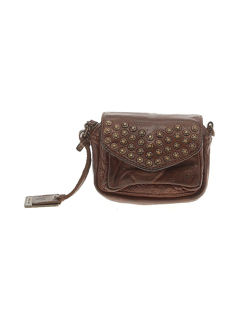 FRYE 100% Leather Stars Brown Leather Crossbody Bag One size - photo 1