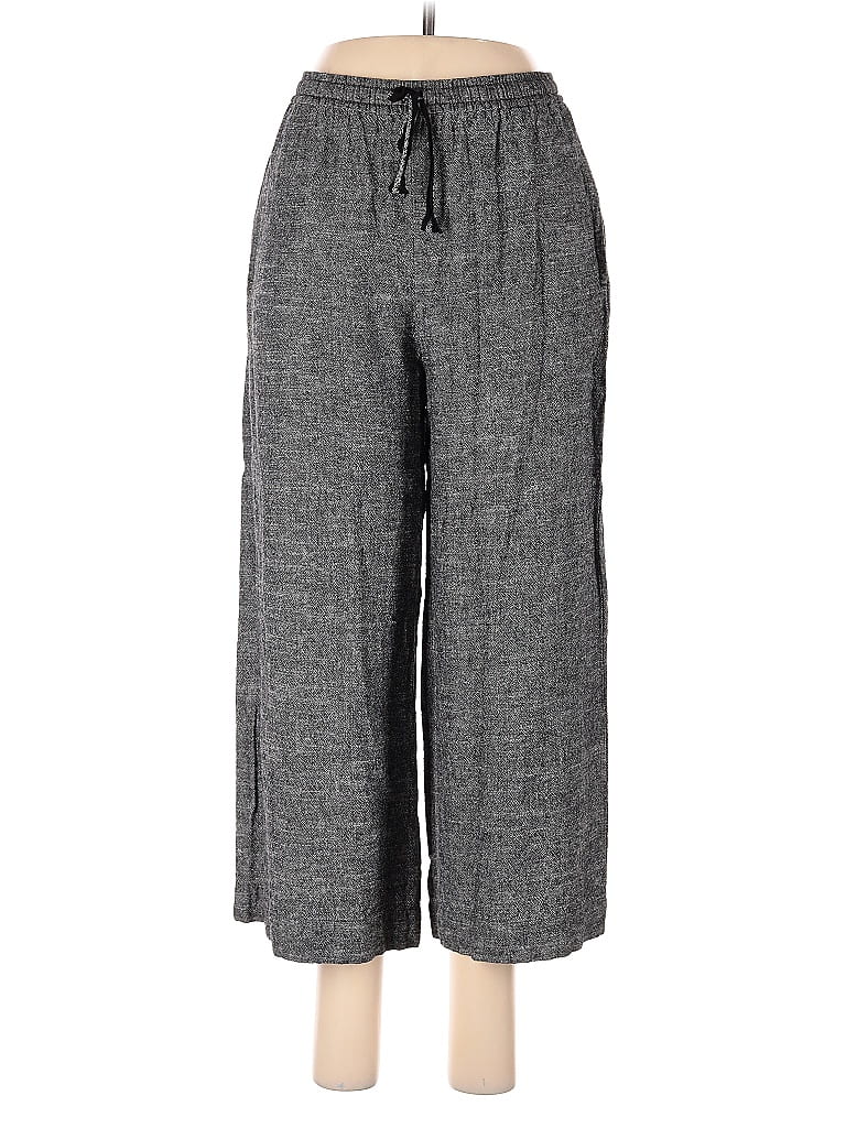 Pre-owned Max Studio Linen Pants In Gray