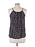 Solitaire 100% Rayon Blue Sleeveless Blouse Size L - photo 2