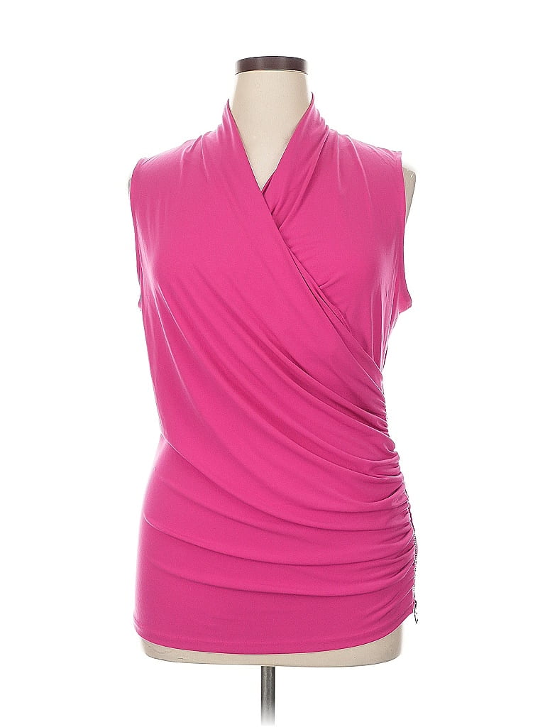 Michael Kors Women's Layered Look Top Pink Size Large