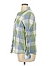 Natural Reflections 100% Cotton Plaid Green 3/4 Sleeve Button-Down Shirt Size XL - photo 5