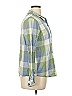 Natural Reflections 100% Cotton Plaid Green 3/4 Sleeve Button-Down Shirt Size XL - photo 4