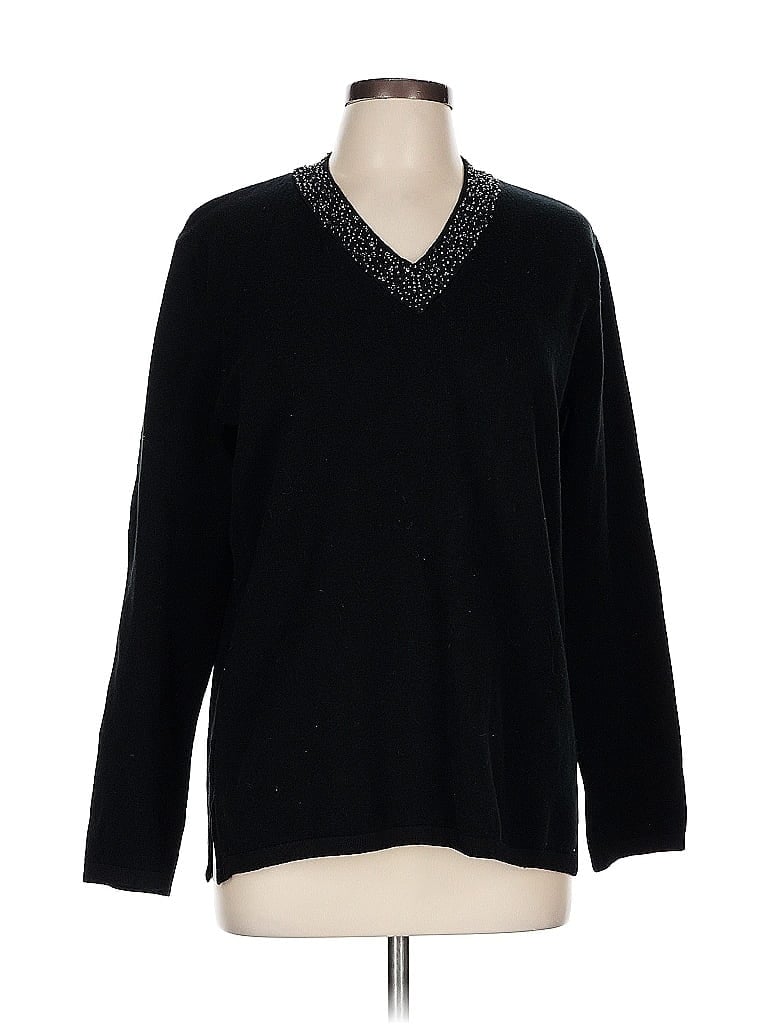 Liz Claiborne Black Pullover Sweater Size L - photo 1