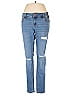 Soho JEANS NEW YORK & COMPANY Hearts Blue Jeans Size 10 - photo 1