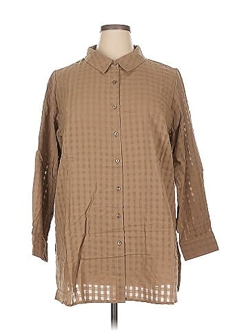 Joan Rivers 3/4 Sleeve Button-Down Shirt (view 1)