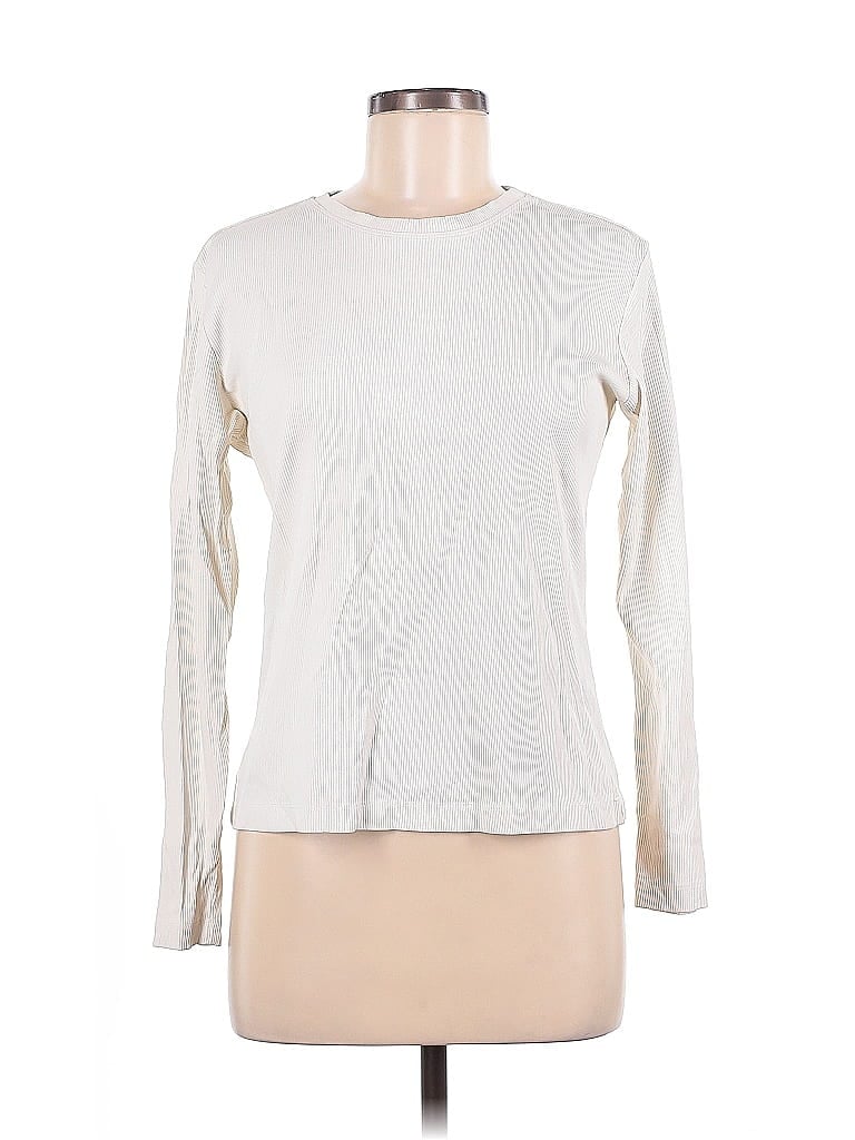 Chico's Design Ivory Long Sleeve T-Shirt Size M - photo 1