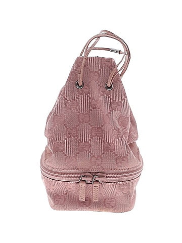 Gucci Mini Monogram Drawstring Pouchette Bucket Bag (view 1)