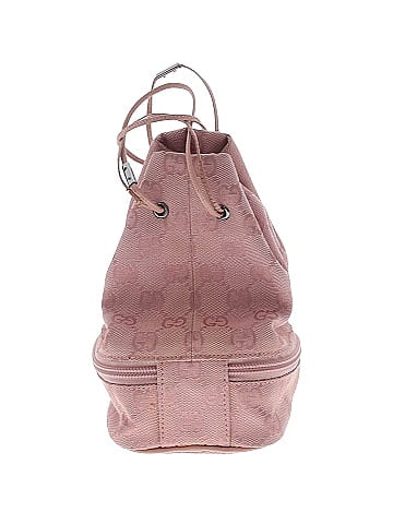 Gucci Mini Monogram Drawstring Pouchette Bucket Bag (view 2)