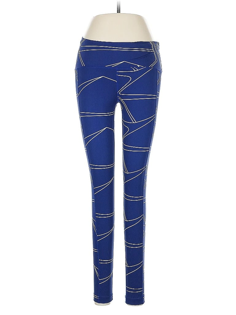 Oiselle Graphic Blue Leggings Size 6 - photo 1