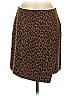 Ann Taylor Animal Print Brown Wool Skirt Size 4 - photo 1