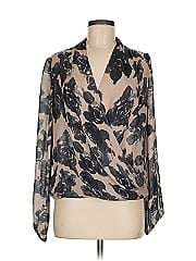 Haute Hippie 3/4 Sleeve Silk Top