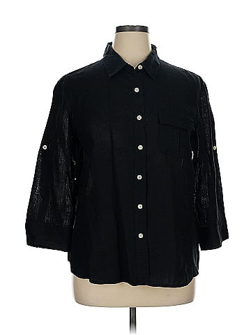 Talbots 3/4 Sleeve Button-Down Shirt (view 1)