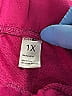 Just Be... 100% Polyester Solid Purple Shorts Size 1X - photo 3