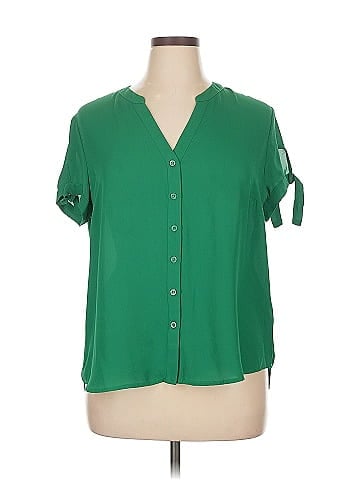 Soho JEANS NEW YORK & COMPANY Short Sleeve Blouse (view 1)