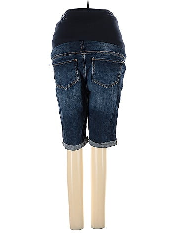 Indigo Blue Denim Shorts (view 2)