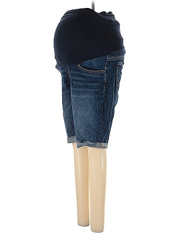 Indigo Blue Denim Shorts (view 1)